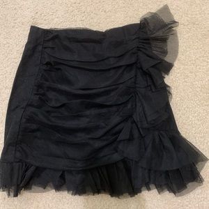 ruffle mini skirt